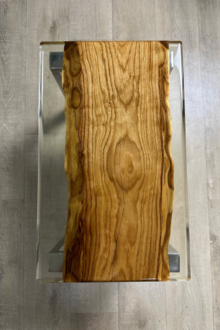 Coffee Table in Light Oak with Epoxy Resin