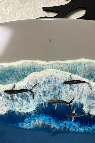 Ocean surfboard wall art