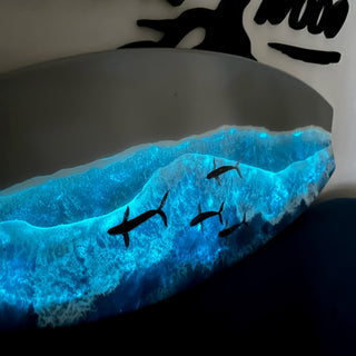 Ocean surfboard wall art