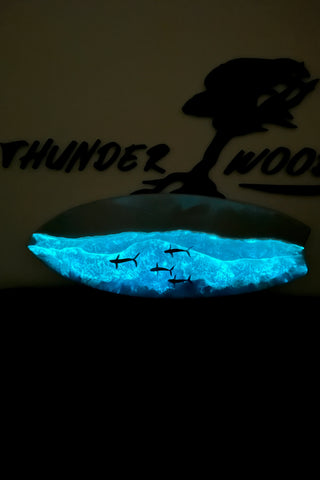 Ocean surfboard wall art