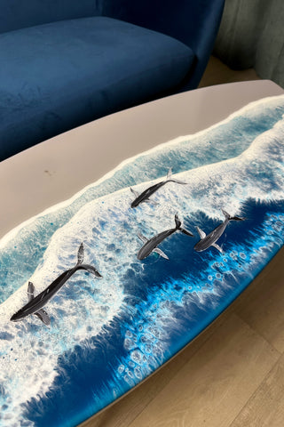 Im Dunkeln leuchtendes Ozean-Surfbrett aus Kunstharz
