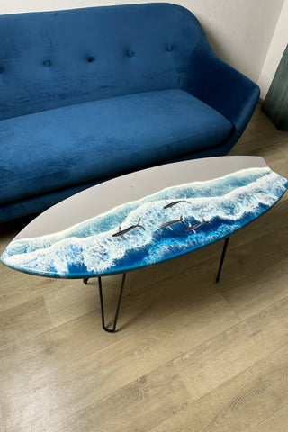 Im Dunkeln leuchtendes Ozean-Surfbrett aus Kunstharz