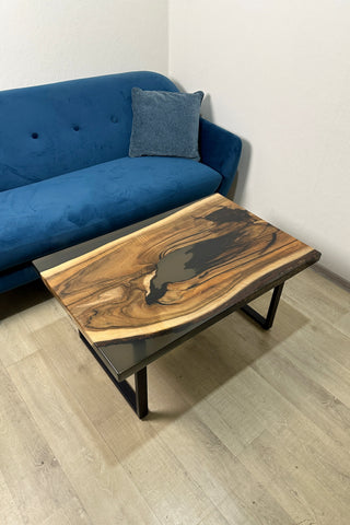 Black Walnut Epoxy River Coffee Table