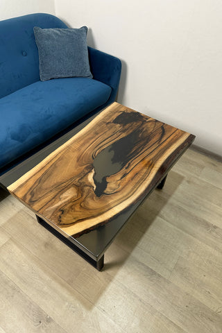 Black Walnut Epoxy River Coffee Table