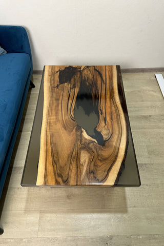 Black Walnut Epoxy River Coffee Table