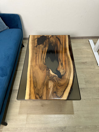 Black Walnut Epoxy River Coffee Table