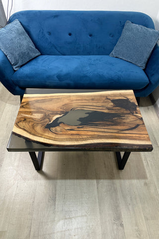 Black Walnut Epoxy River Coffee Table