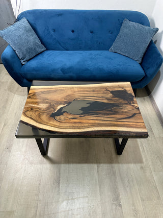 Black Walnut Epoxy River Coffee Table