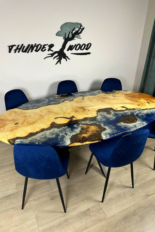 Ocean Art  Oval Dining Table