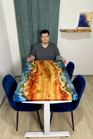 Essen aus Harz mit im Dunkeln leuchtenden Meeresbewohnern