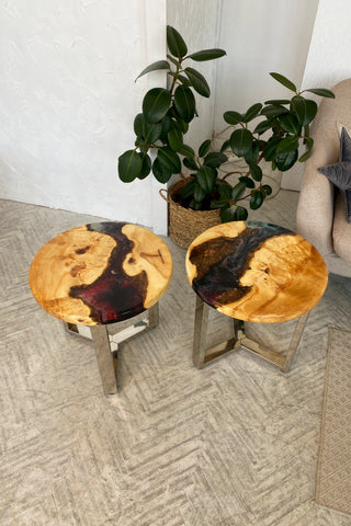 Set of 2 Epoxy Resin Coffee Table
