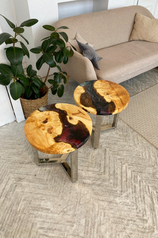 Set of 2 Epoxy Resin Coffee Table