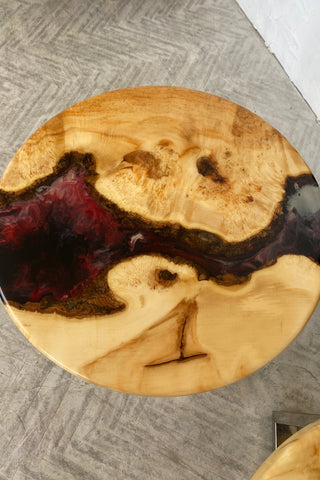 Set of 2 Epoxy Resin Coffee Table