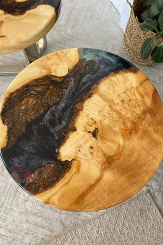 Set of 2 Epoxy Resin Coffee Table