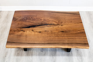 Black Walnut Live Edge Coffee Table 48x32" H20"