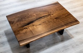 Black Walnut Live Edge Coffee Table 48x32" H20"