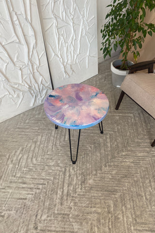 Epoxy Round Coffee Table for Living Room