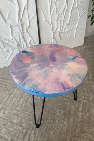 Epoxy Round Coffee Table for Living Room