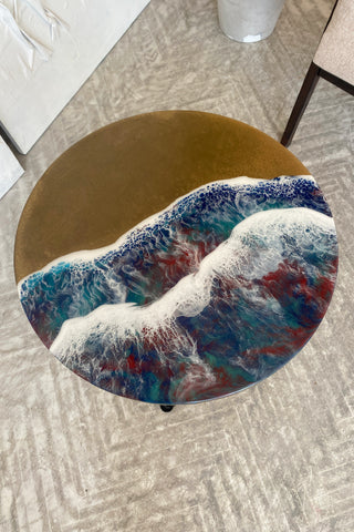 Epoxy Ocean Art Coffee Table