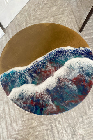 Epoxy Ocean Art Coffee Table