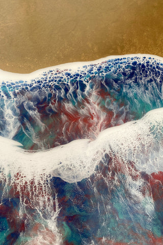 Epoxy Ocean Art Coffee Table