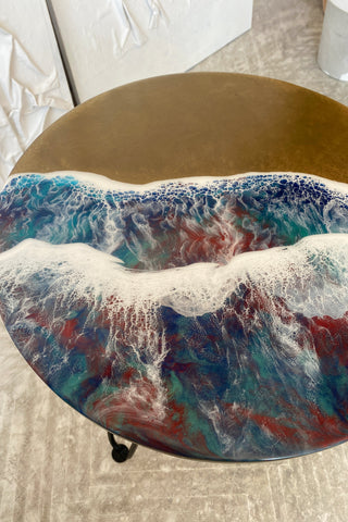 Epoxy Ocean Art Coffee Table