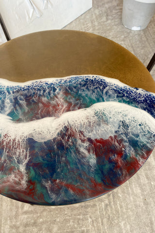 Epoxy Ocean Art Coffee Table