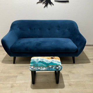 Epoxidharz-Live-Edge-Couchtisch