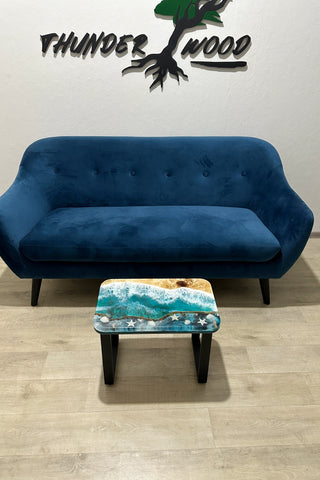 Epoxidharz-Live-Edge-Couchtisch