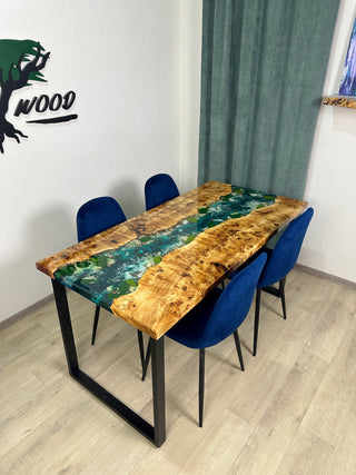 Ocean Art Resin River Dining Table