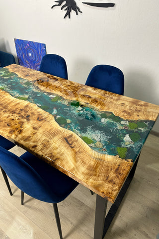 Ocean Art Resin River Dining Table
