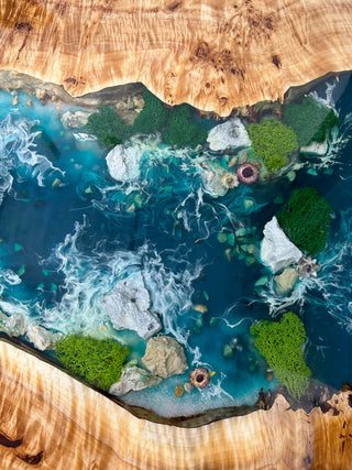 Ocean Art Resin River Dining Table