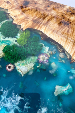Ocean Art Resin River Dining Table