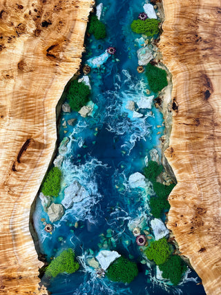 Ocean Art Resin River Dining Table