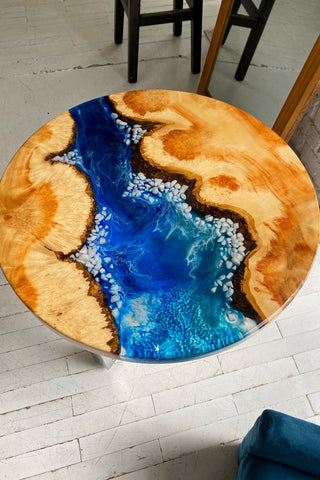 Maple Epoxy River Coffee Table