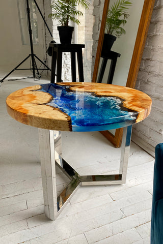 Maple Epoxy River Coffee Table