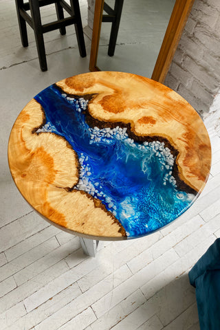 Maple Epoxy River Coffee Table