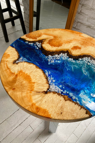 Maple Epoxy River Coffee Table
