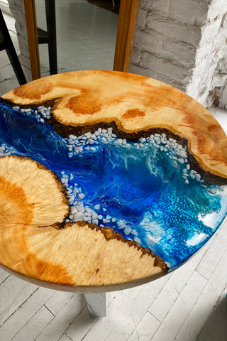 Maple Epoxy River Coffee Table