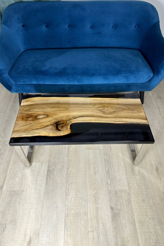 Walnut and Black Epoxy River Table