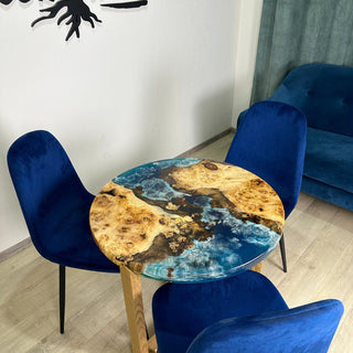 Blue Ocean Art Epoxy Table