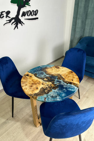 Blue Ocean Art Epoxy Table