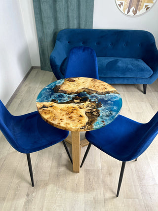 Blue Ocean Art Epoxy Table