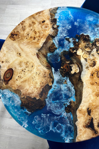 Blue Ocean Art Epoxy Table