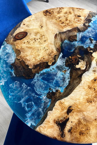 Blue Ocean Art Epoxy Table
