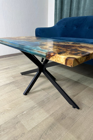 Epoxidtisch mit Strandmotiv