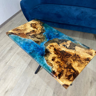 Epoxidtisch mit Strandmotiv