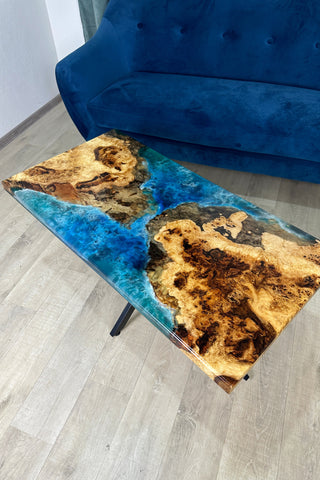 Epoxidtisch mit Strandmotiv