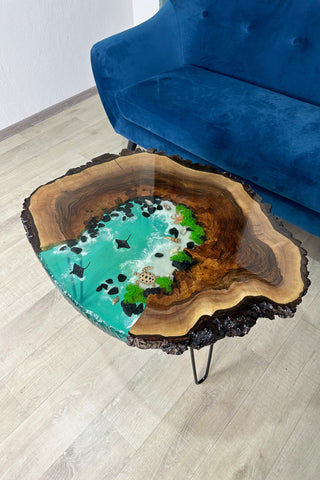 Aquarium-Couchtisch