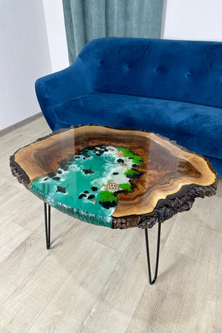Aquarium-Couchtisch